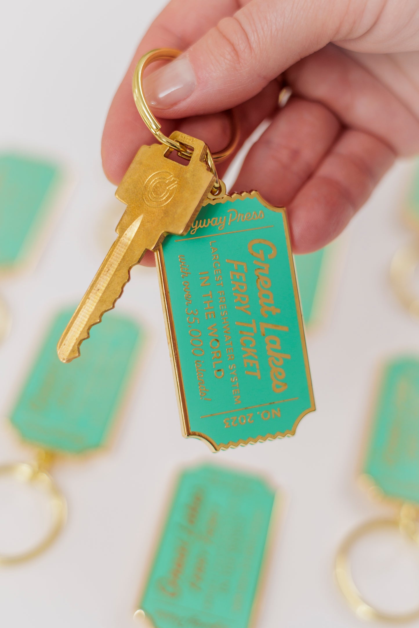 Overcoming Lifelong Obstacles Enamel Keychain