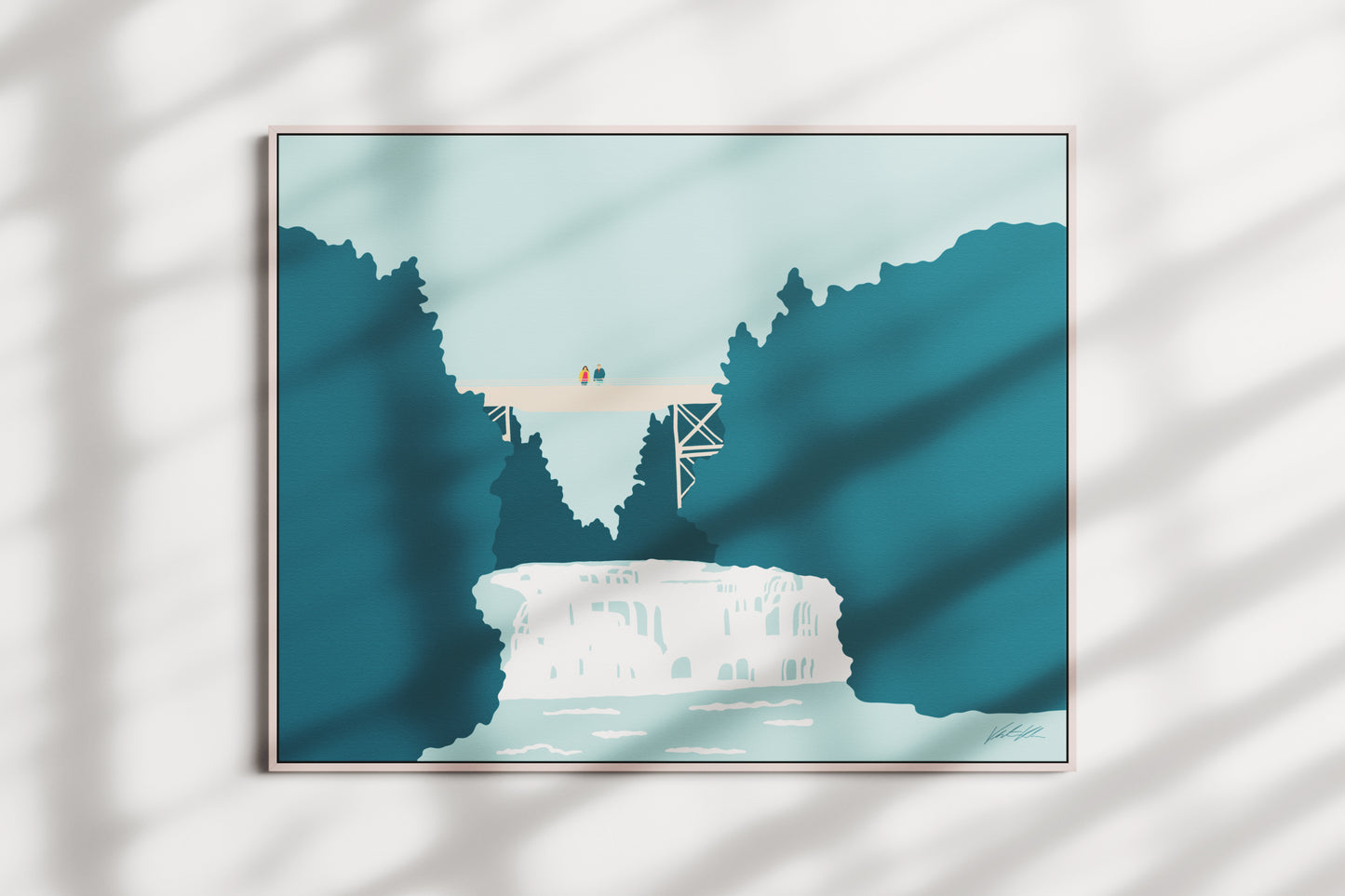 Agate Falls Travel Print 8x10