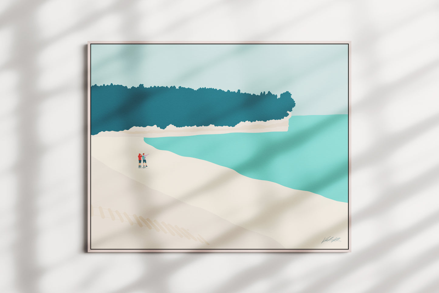 Chapel Beach Travel Print 8x10