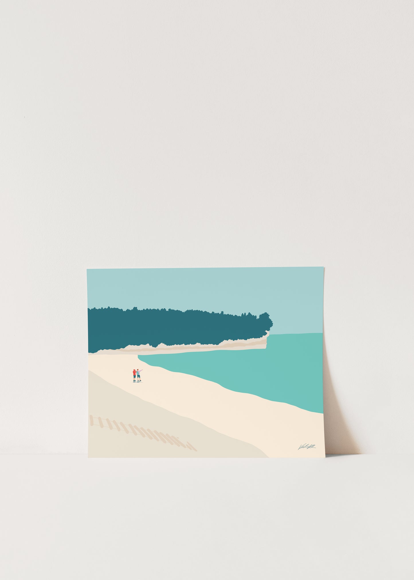 Chapel Beach Travel Print 8x10