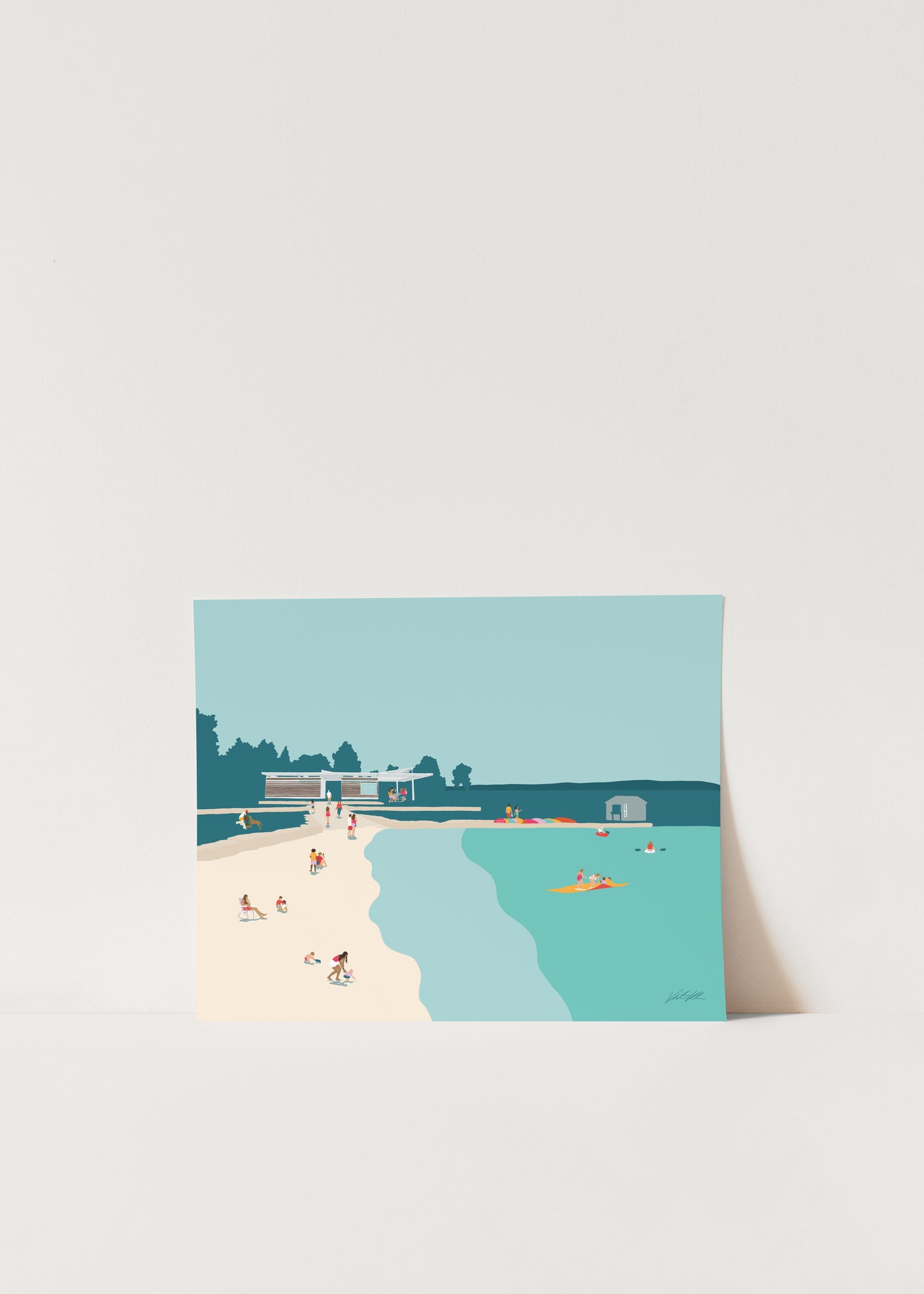 Clinch Park Traverse City Travel Print 8x10
