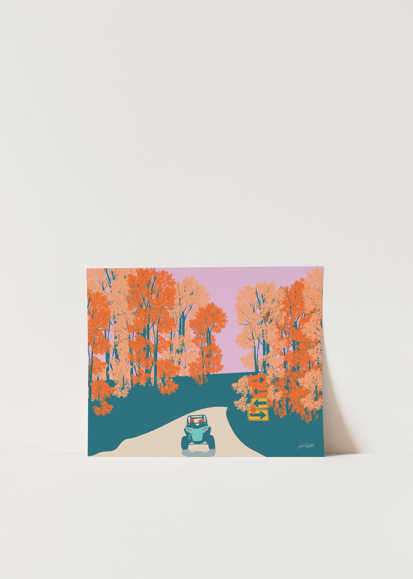 Copper Harbor Trails Seasonal Print 8x10