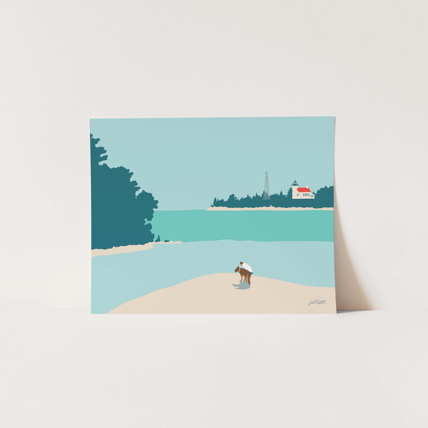 Copper Harbor Lighthouse Print 8x10