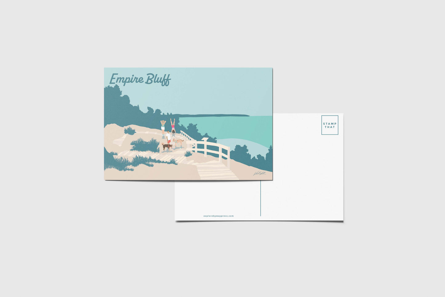 Empire Bluff Trail Travel Postcard