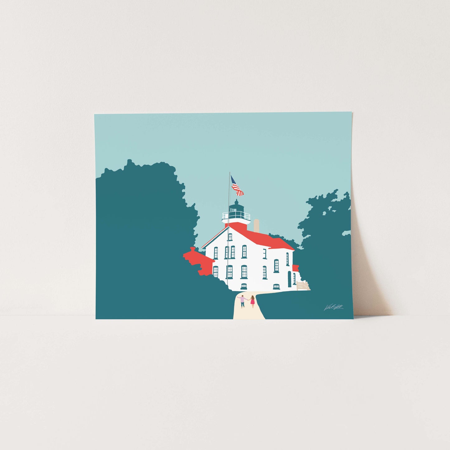 Grand Traverse Lighthouse Print 8x10