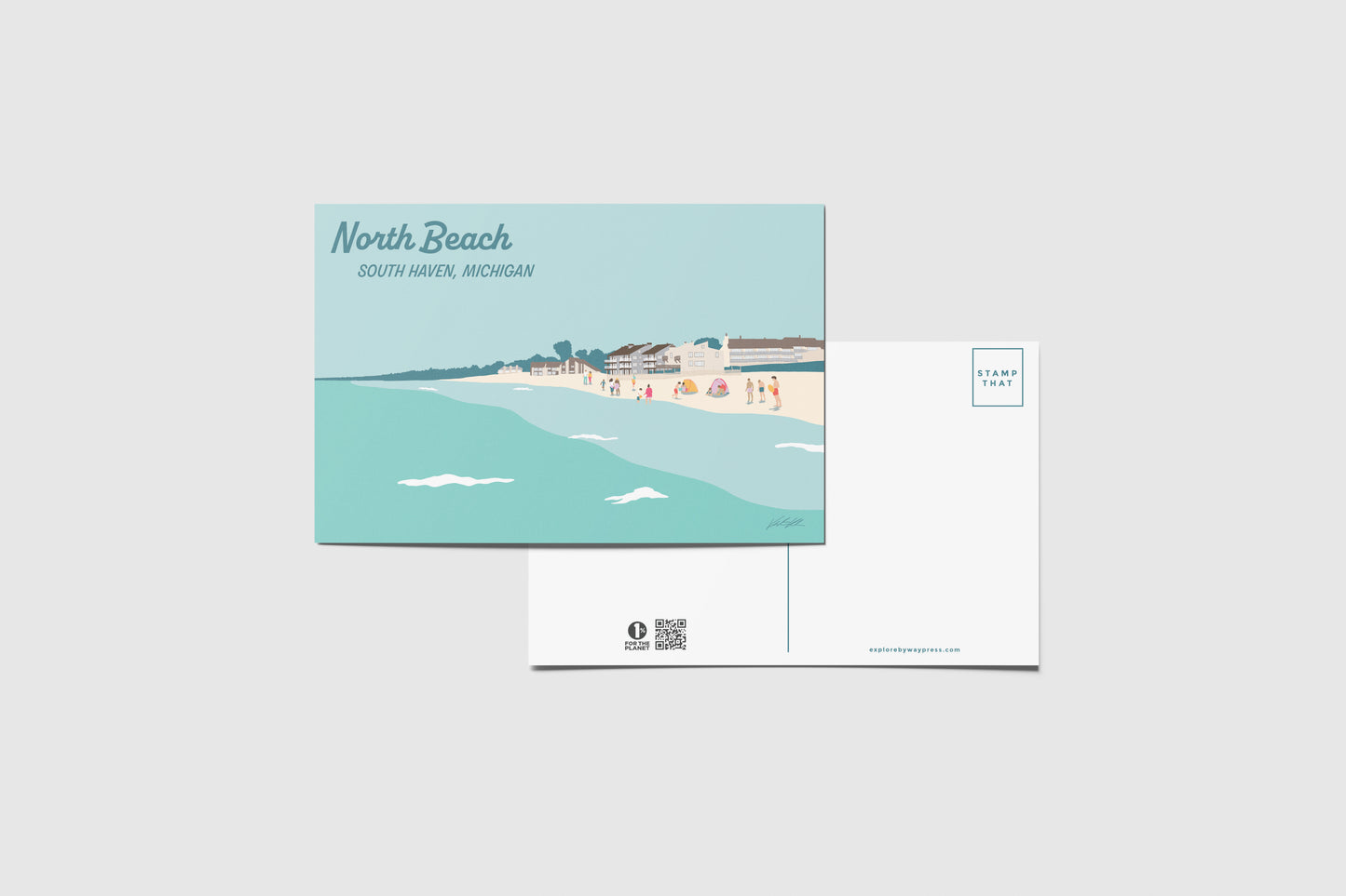 North Beach South Haven Travel Postcard