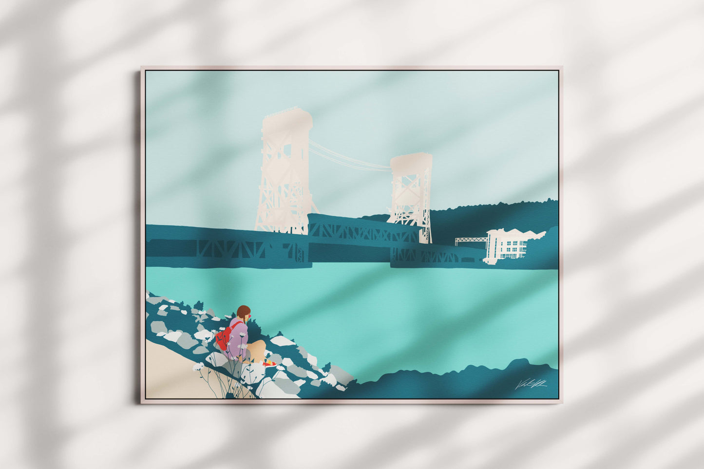 Portage Lake Lift Bridge Print 8x10