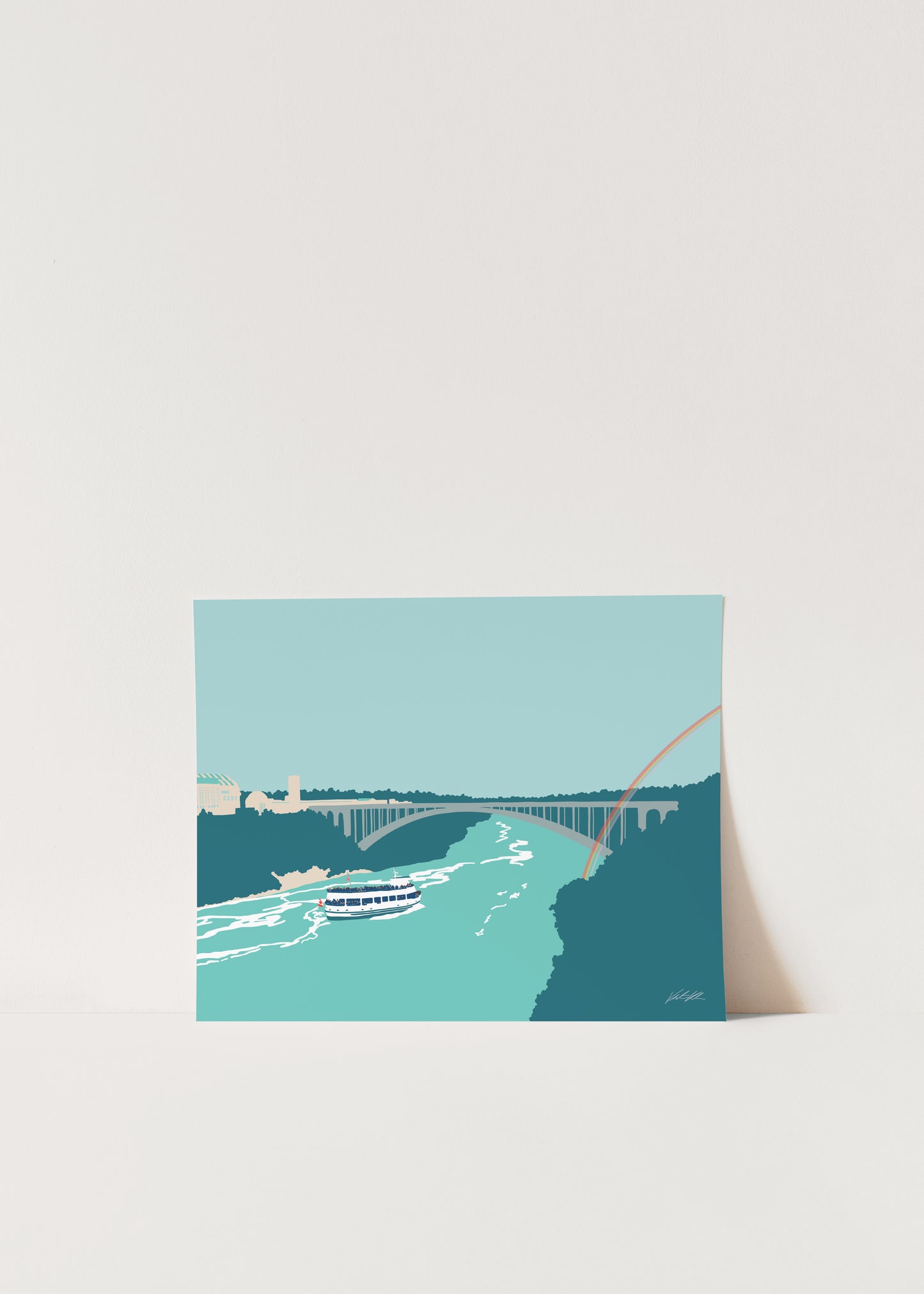 Rainbow International Bridge Travel Print 8x10