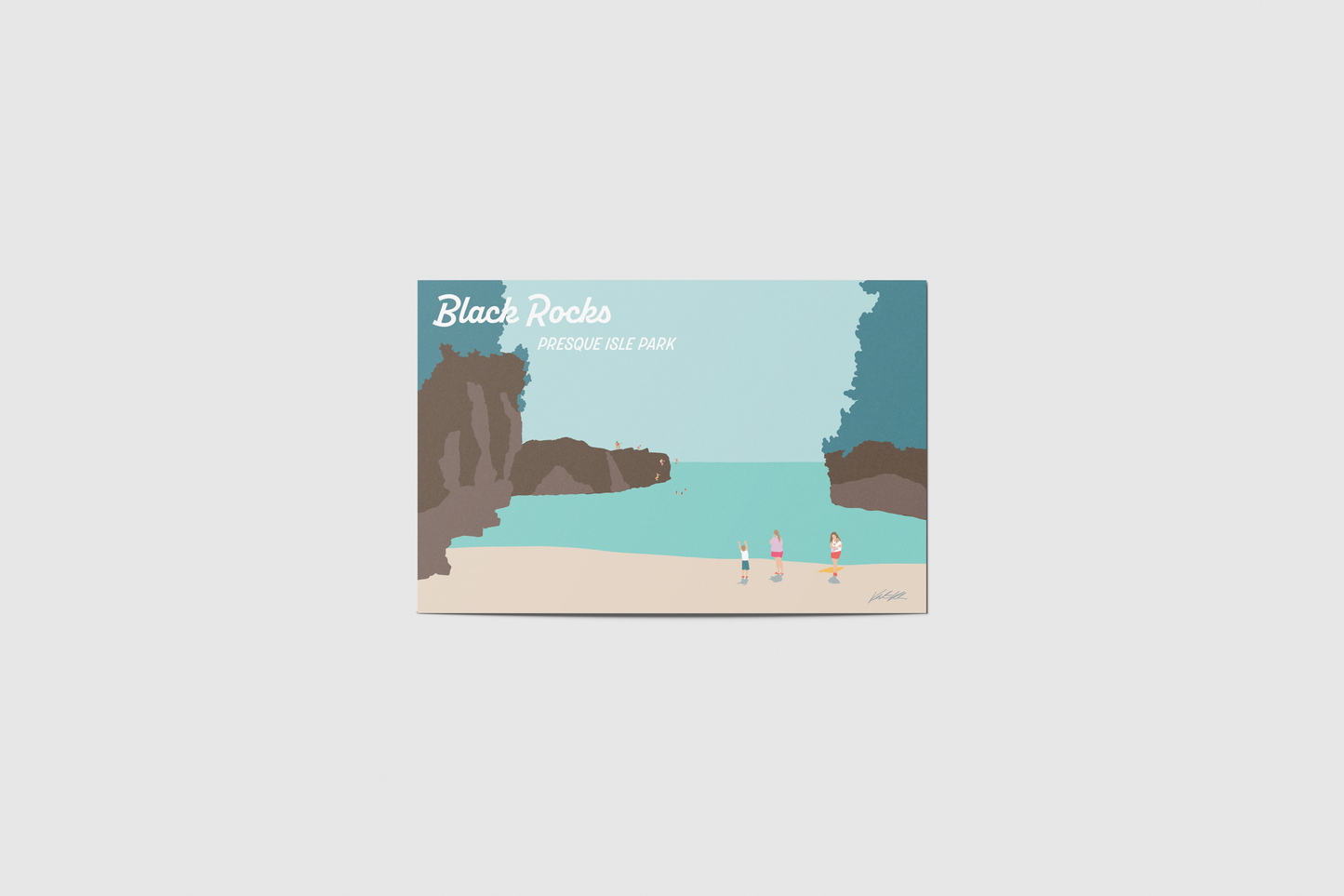 Black Rocks Travel Postcard