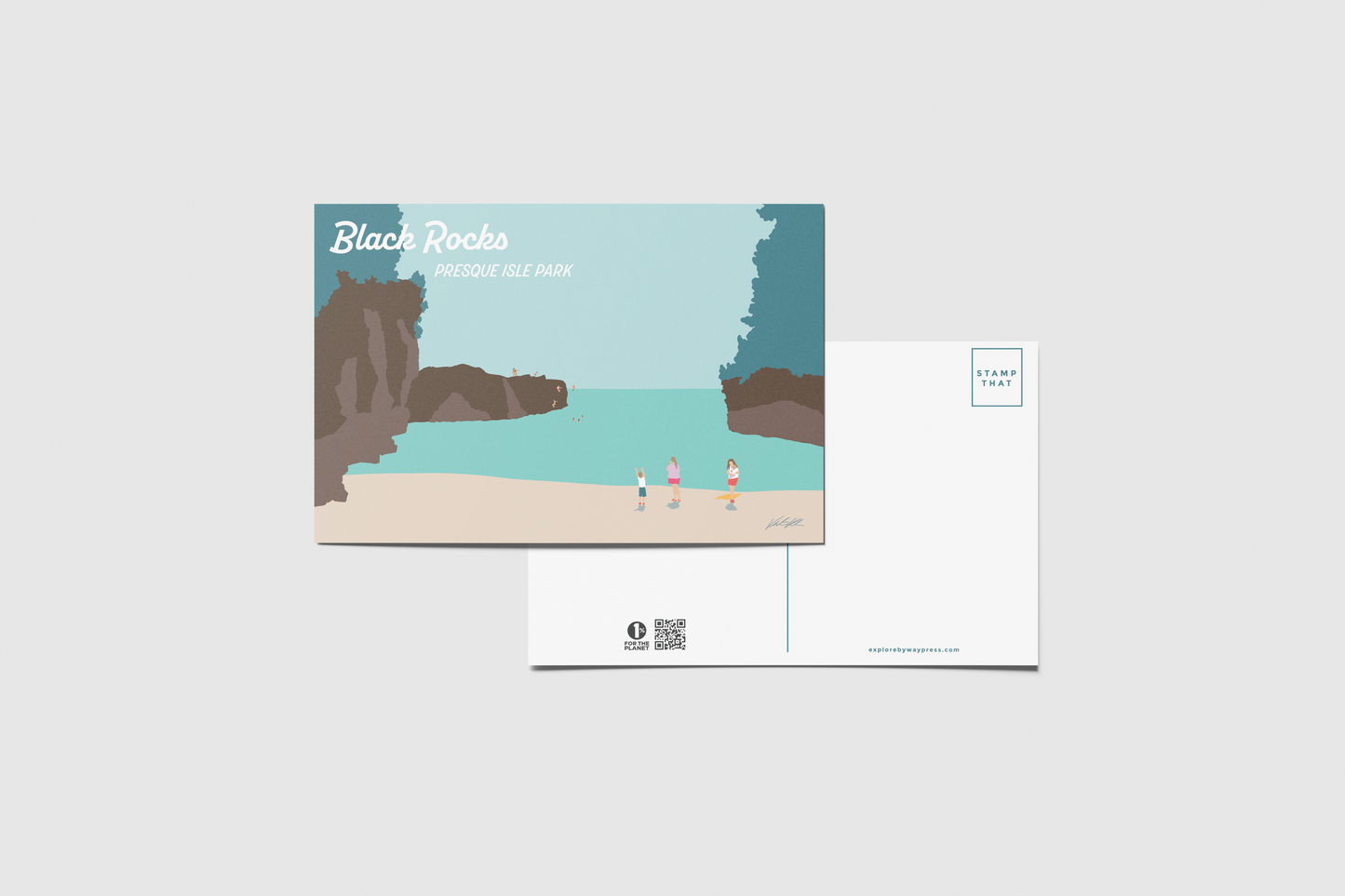 Black Rocks Travel Postcard