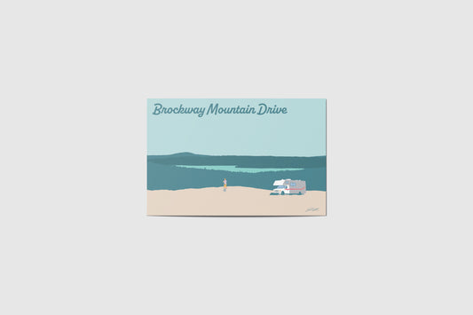 Brockway Mountain Drive Travel Postcard