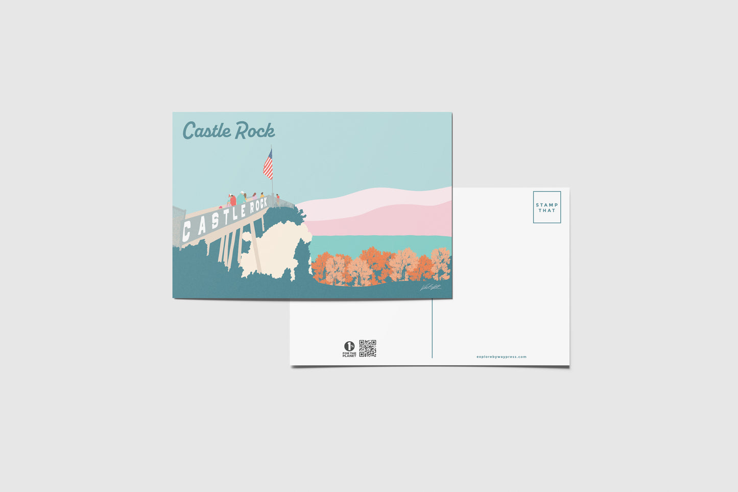 Castle Rock Seasonal Travel Postcard