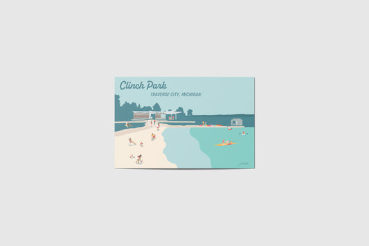Clinch Park Traverse City Travel Postcard