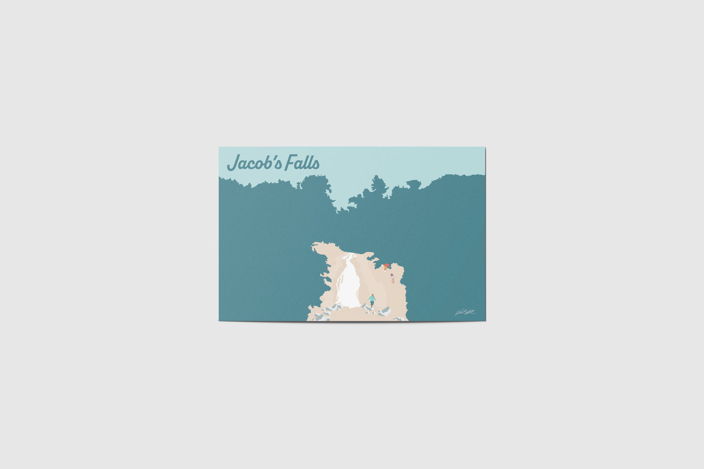 Jacob's Falls Travel Postcard