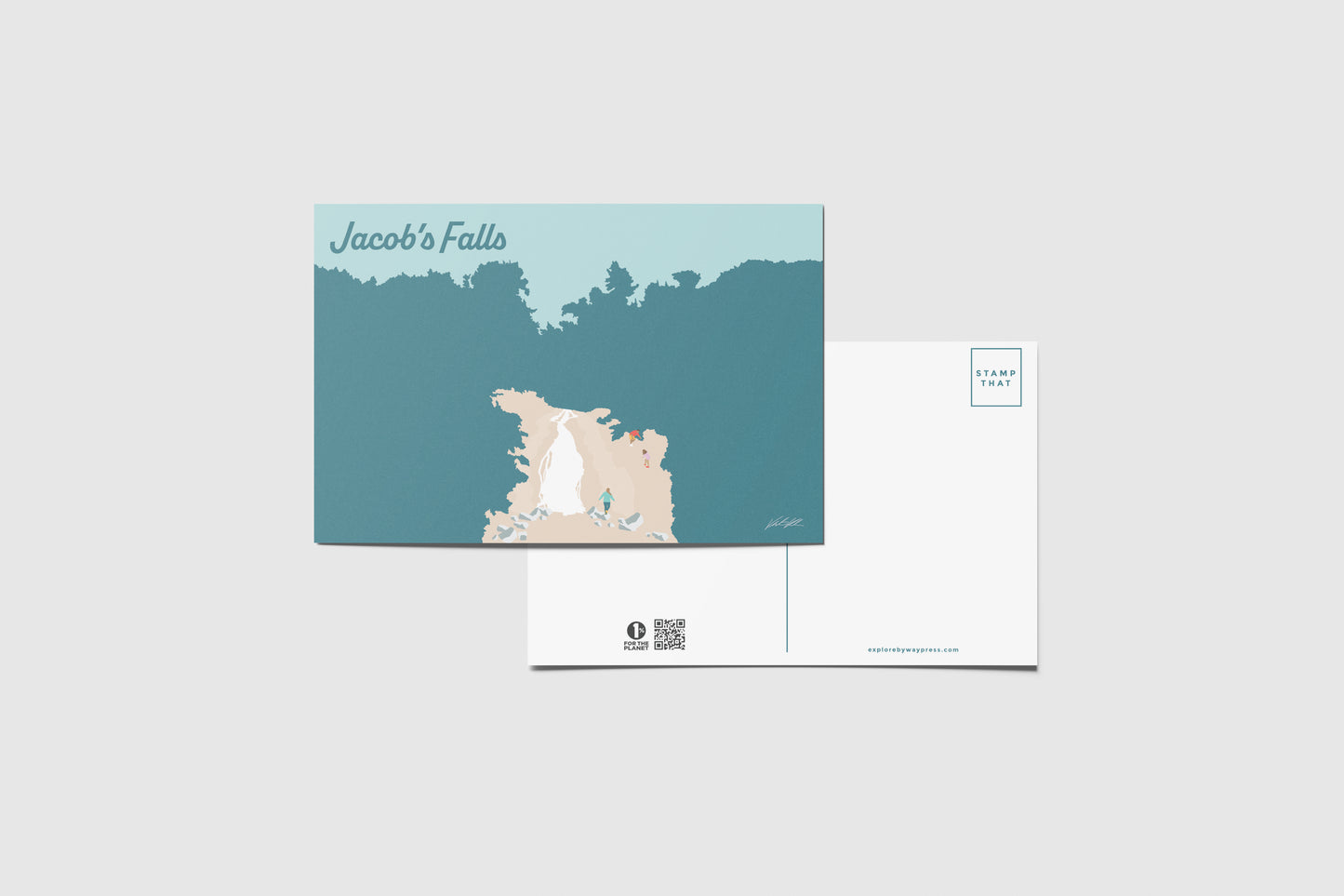 Jacob's Falls Travel Postcard