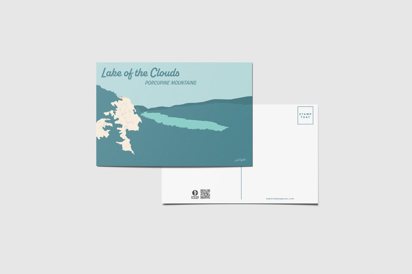 Lake of the Clouds Travel Postcard