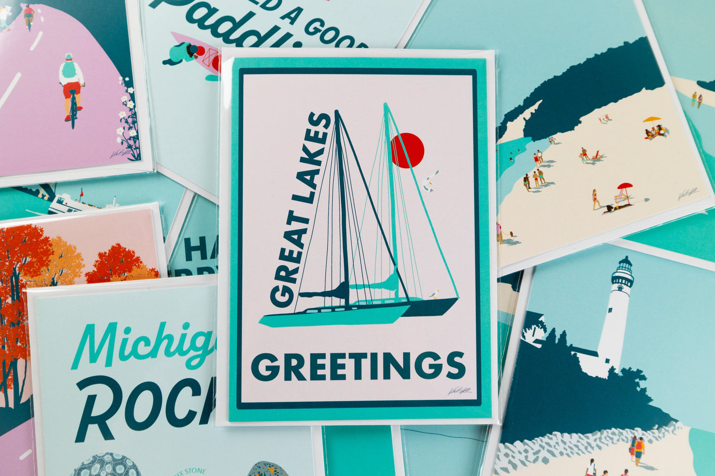 The Road to Heaven is Paved in Michigan Greeting Card