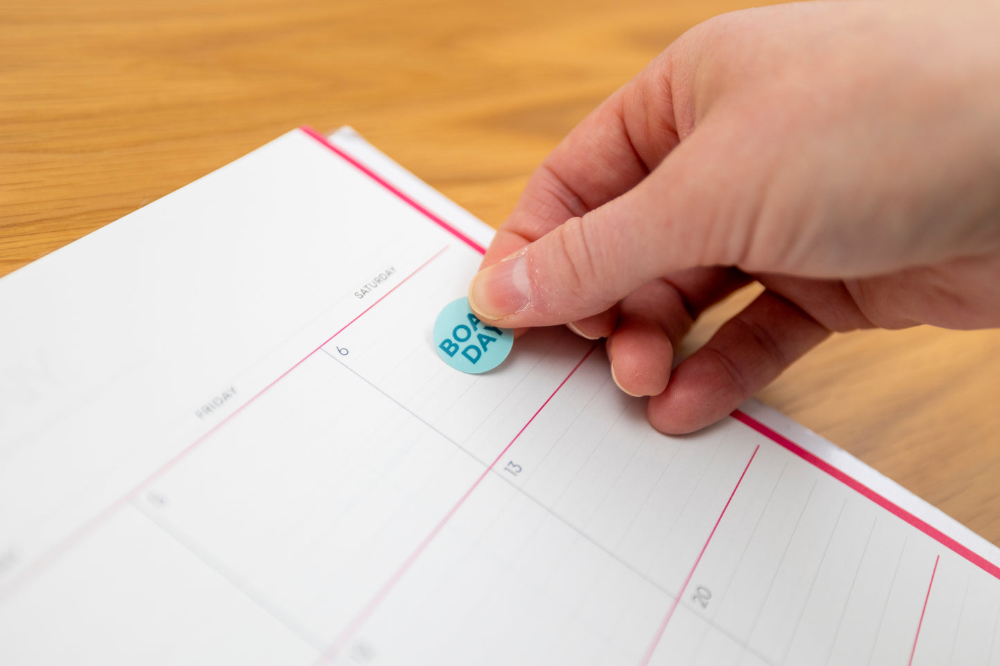 Boat Beach Hike Planner Sticker Sheet