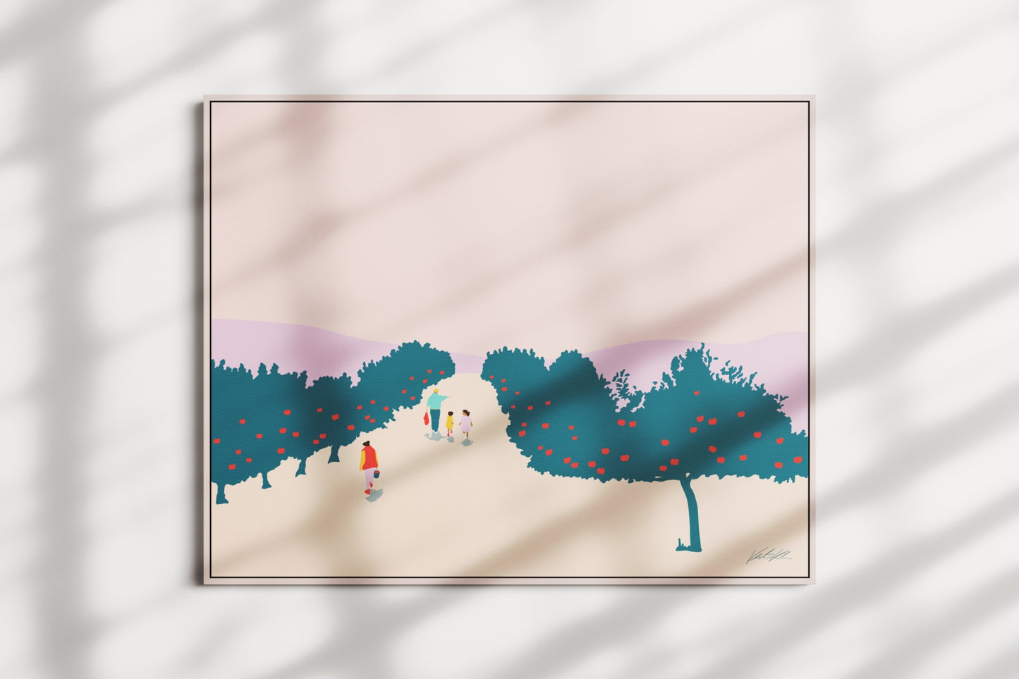 Apple Orchard Seasonal Print 8x10
