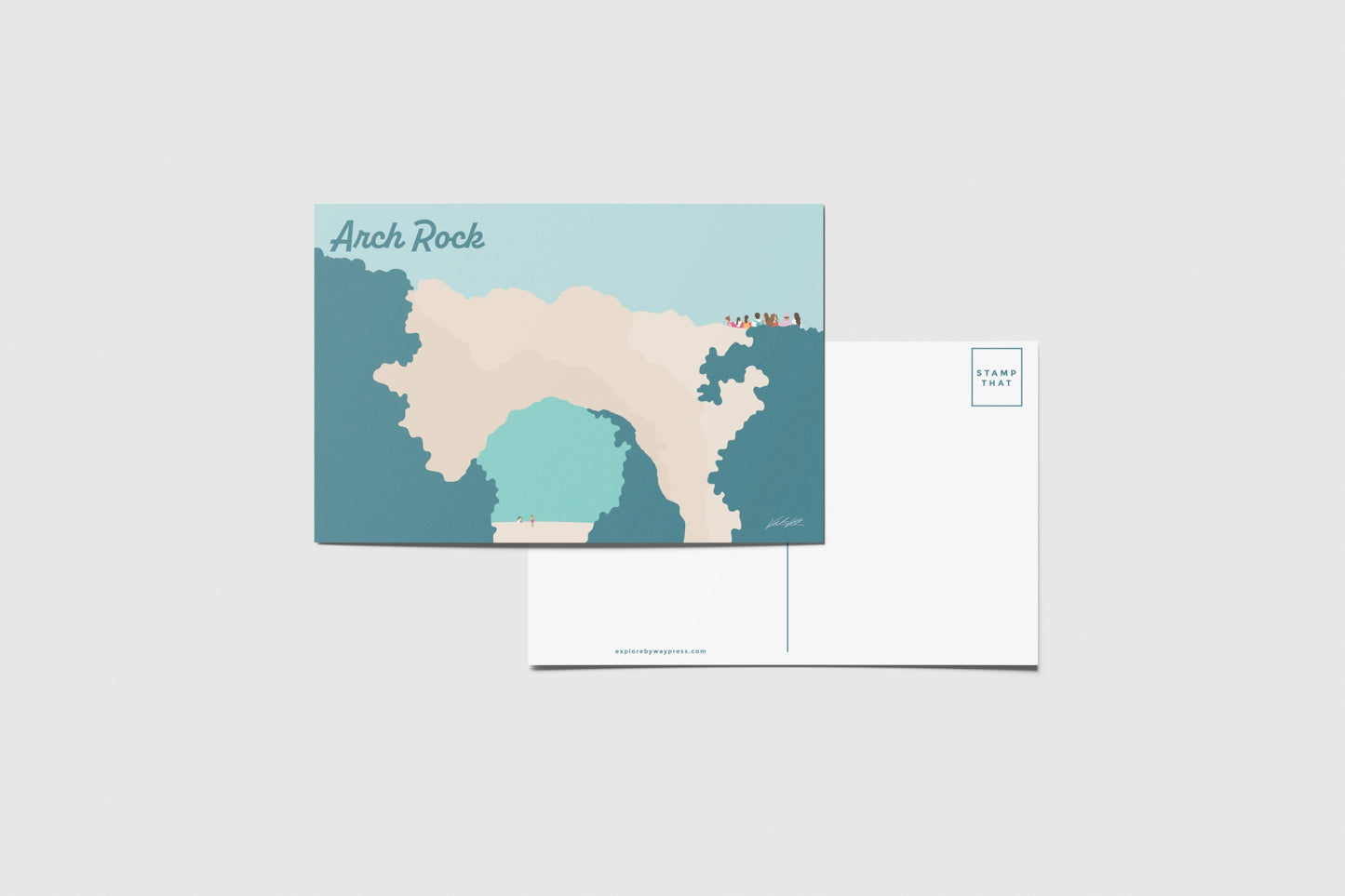 Arch Rock Travel Postcard