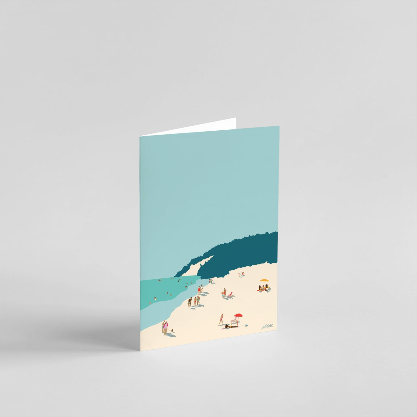 Beach Scenery Greeting Card