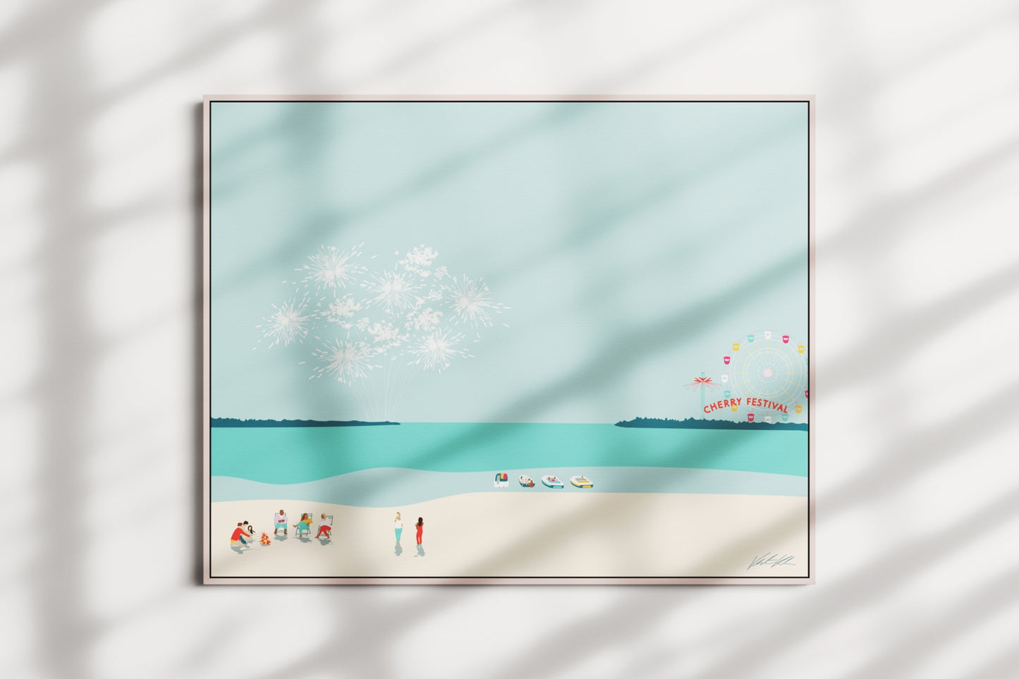 Cherry Festival Travel Print 8x10