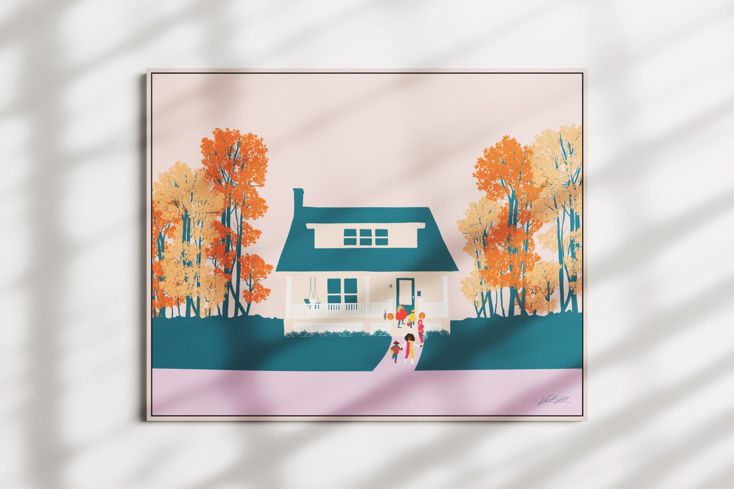 Halloween Trick or Treat Seasonal Print 8x10