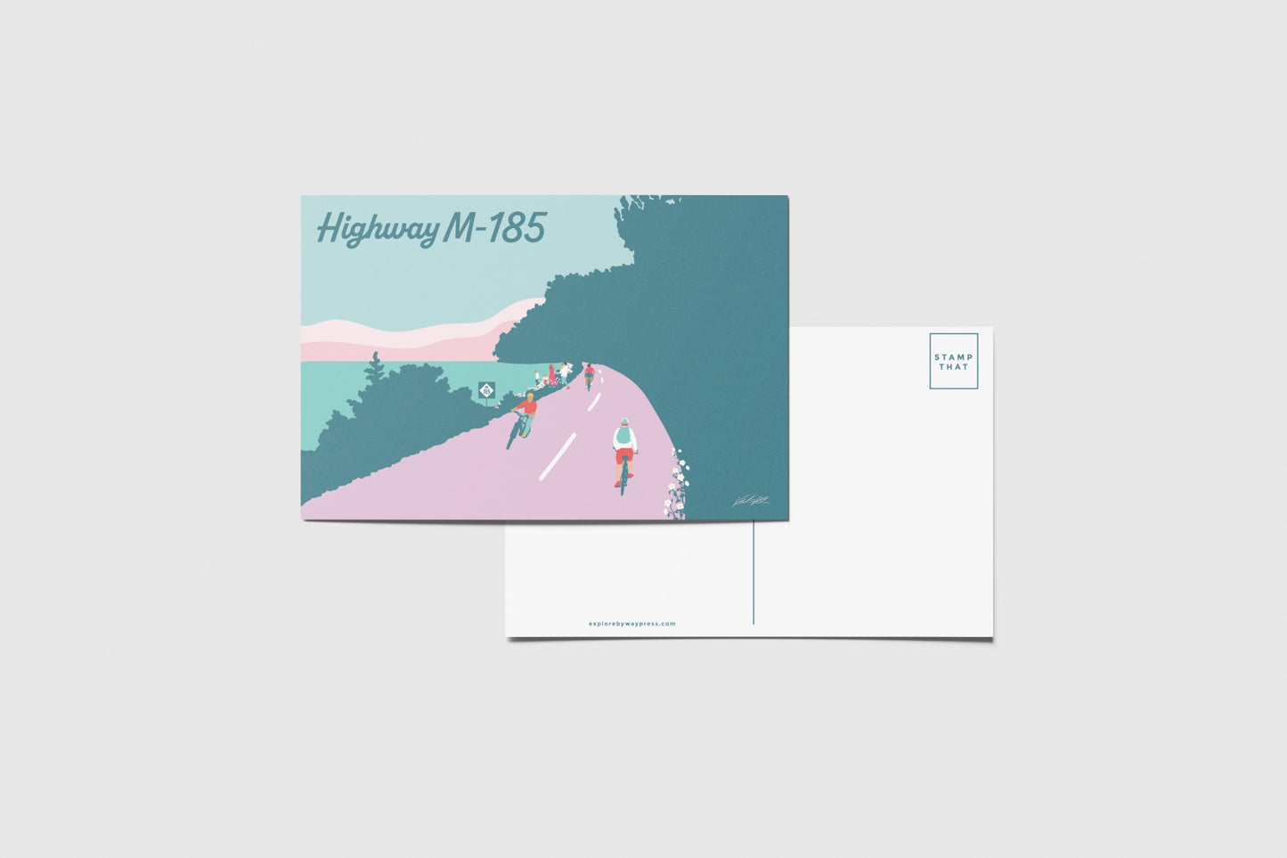Highway M185 Travel Postcard