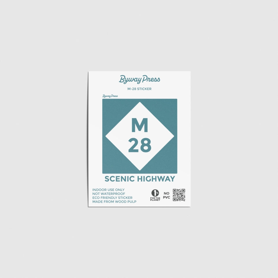 Highway M-28 Sign Sticker