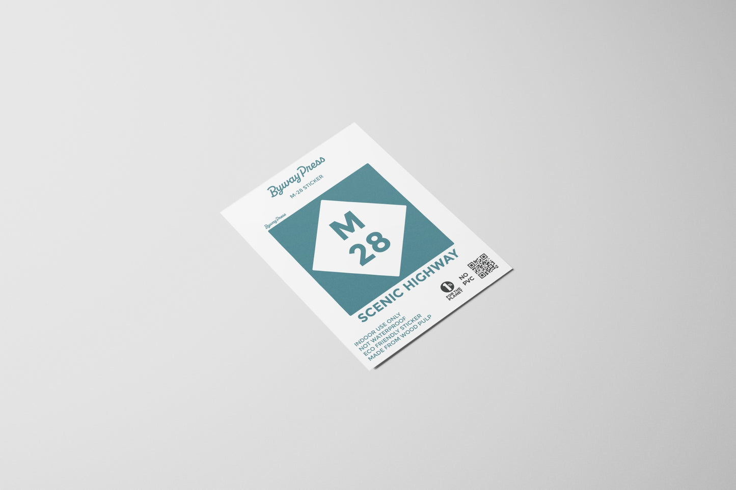 Highway M-28 Sign Sticker