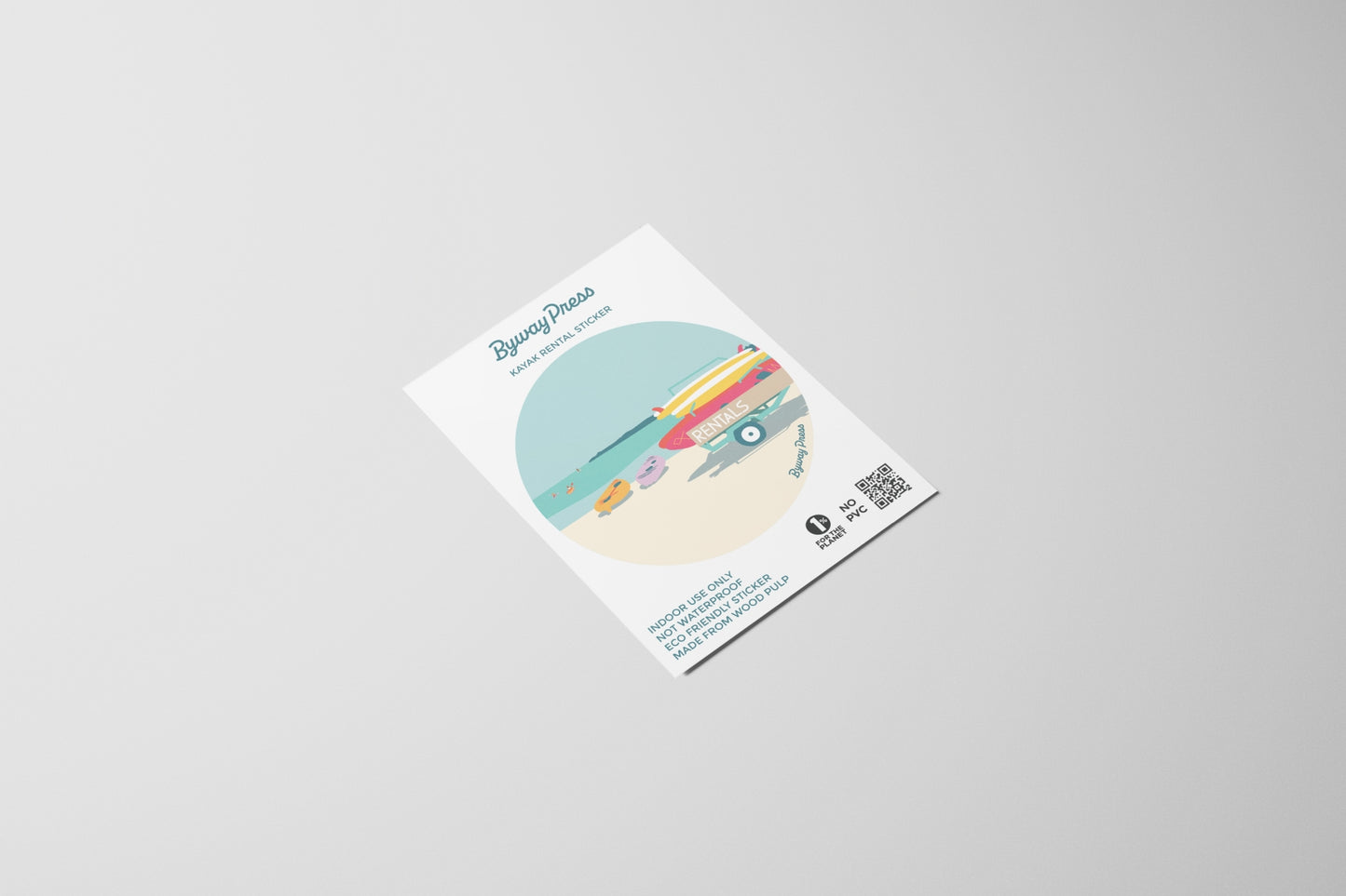 Kayak Rental Circle Sticker