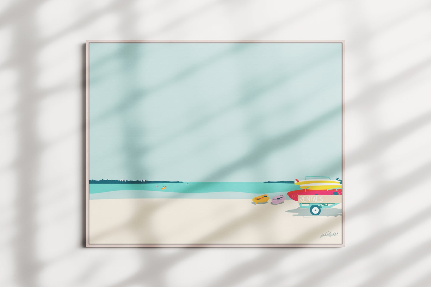 Kayak Rental Travel Print 8x10