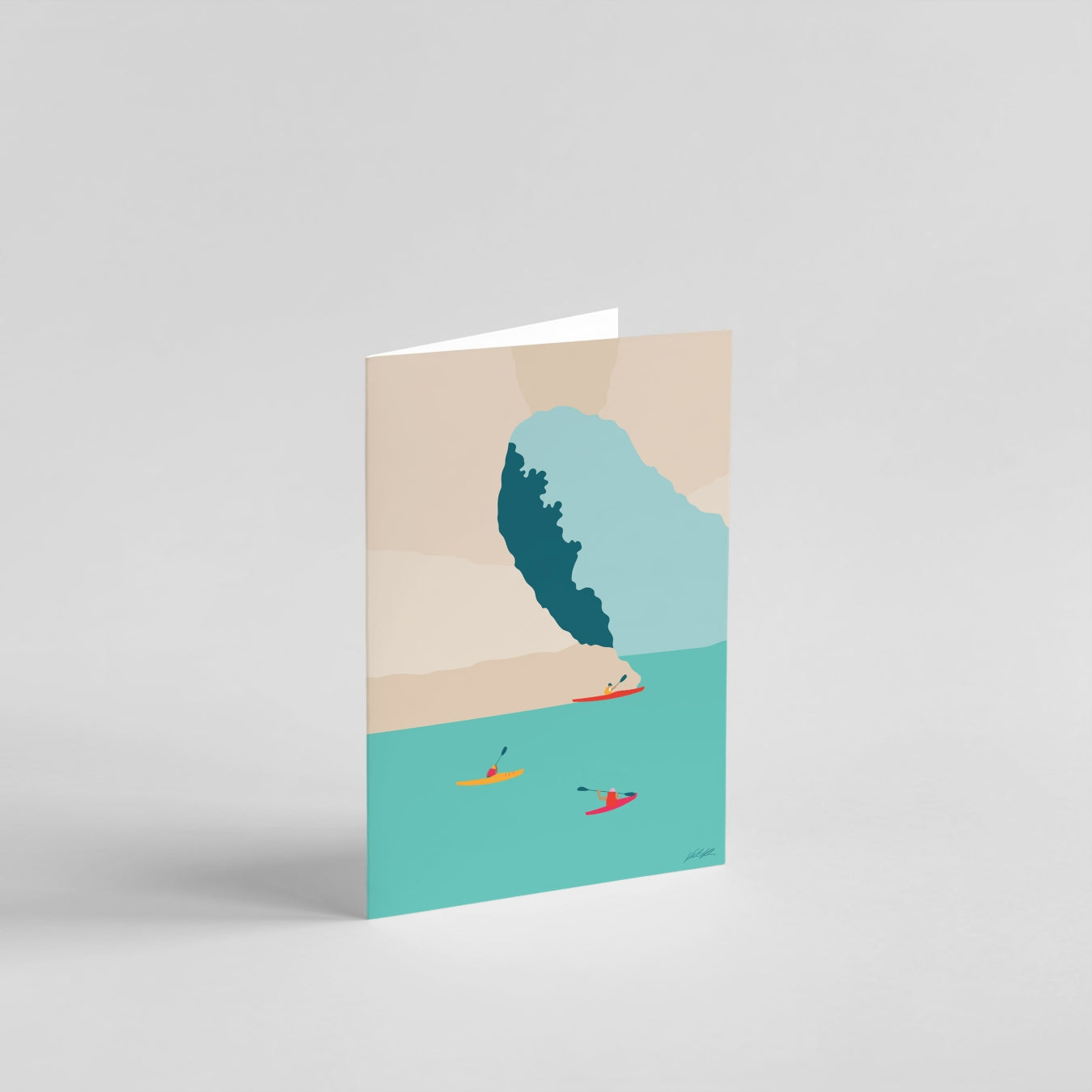 Kayaking Greeting Card