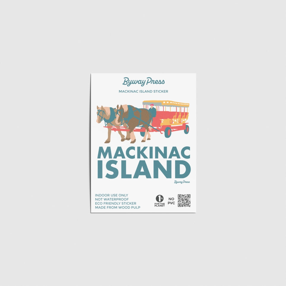 Mackinac Island Horse Carriage Sticker