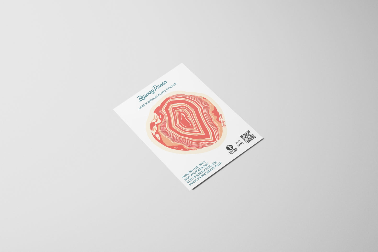 Michigan Lake Superior Agate Stone Sticker