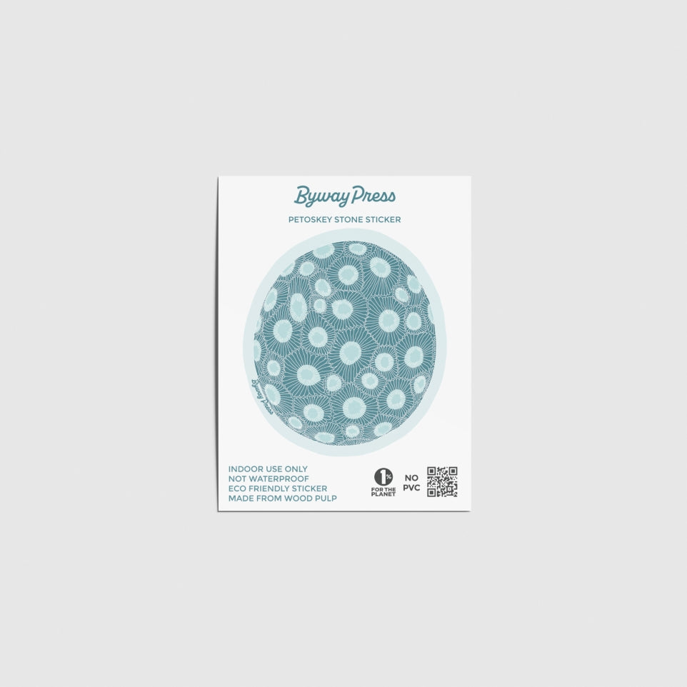 Michigan Petoskey Stone Sticker