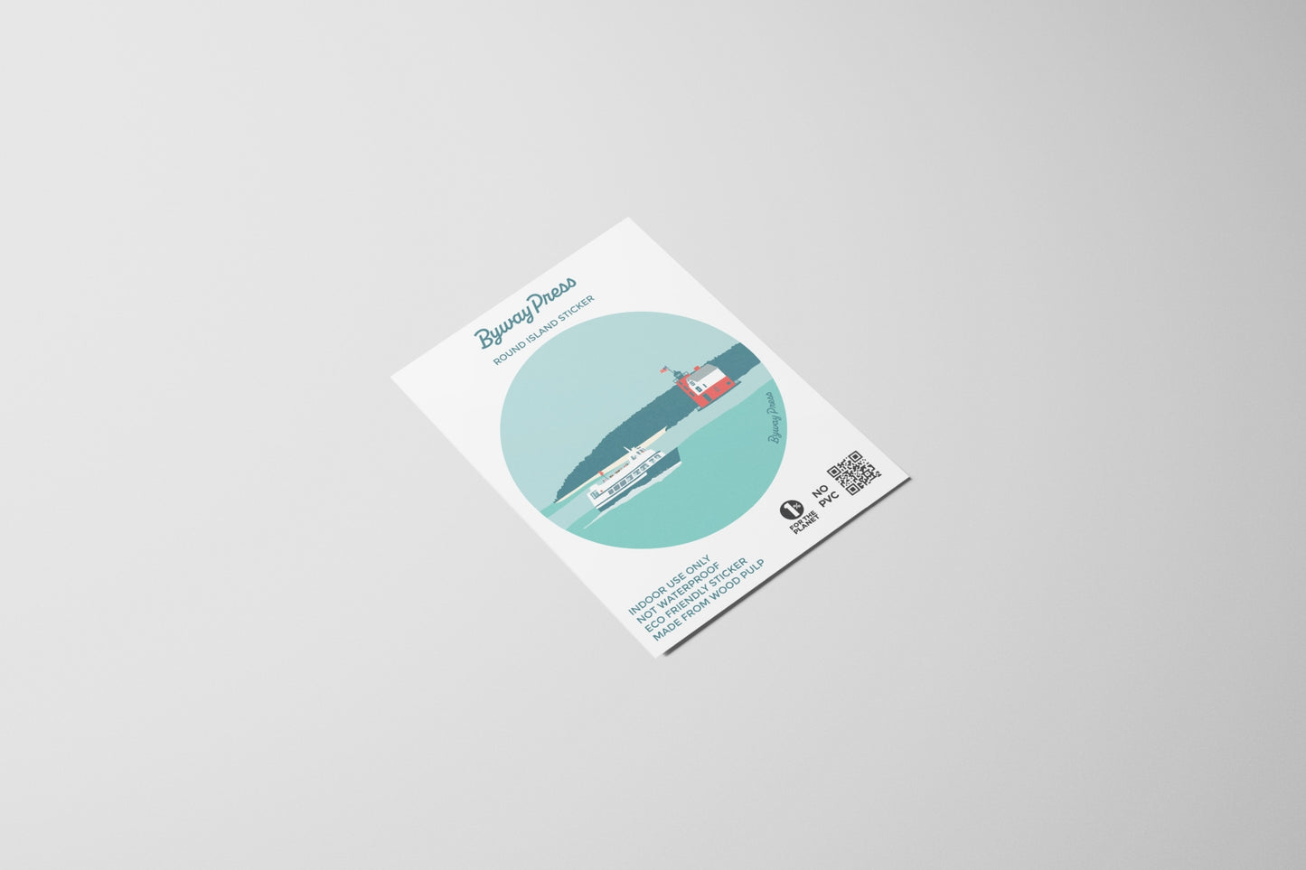 Round Island Lighthouse Circle Sticker