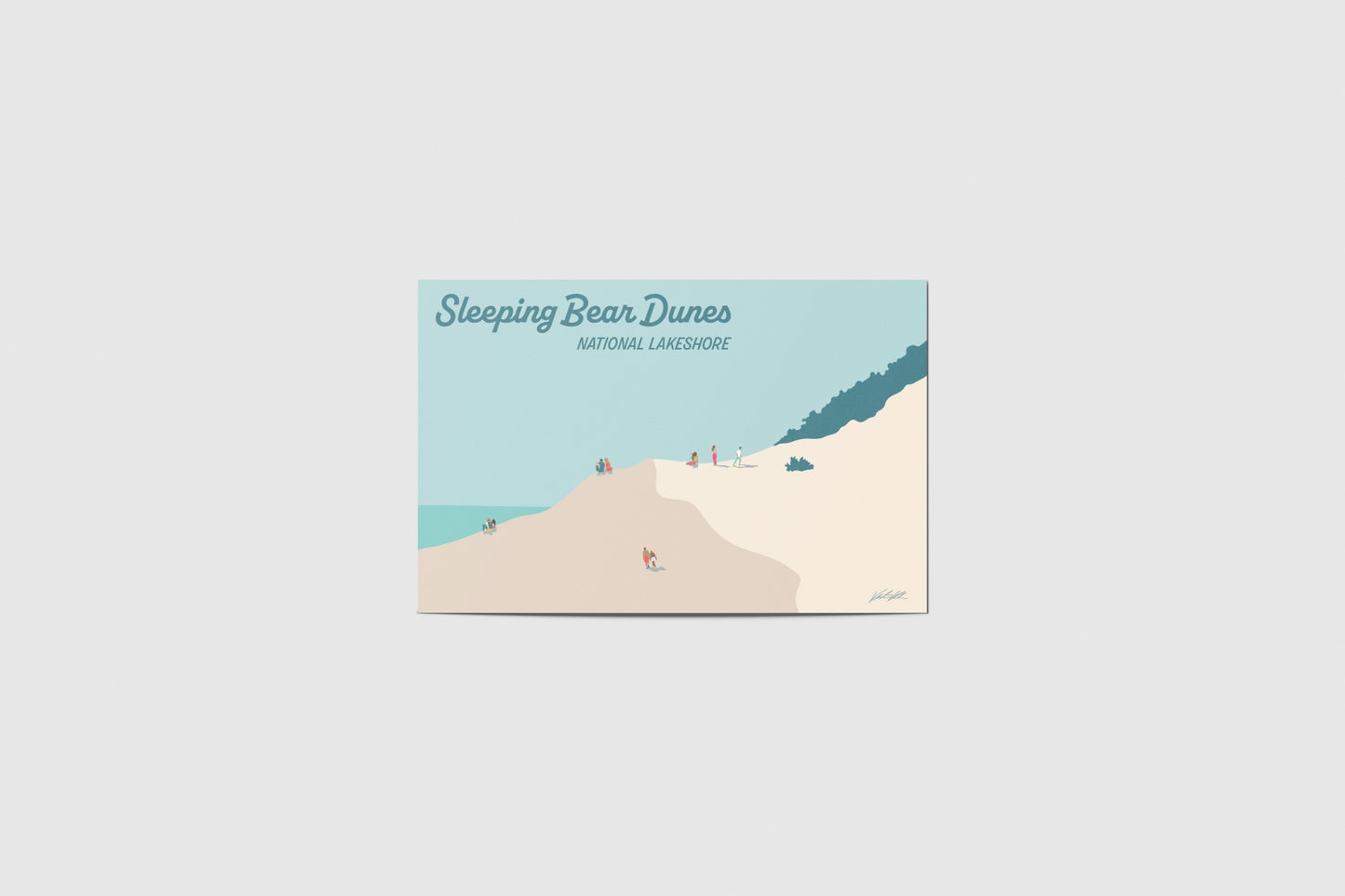 Sleeping Bear Dunes Travel Postcard