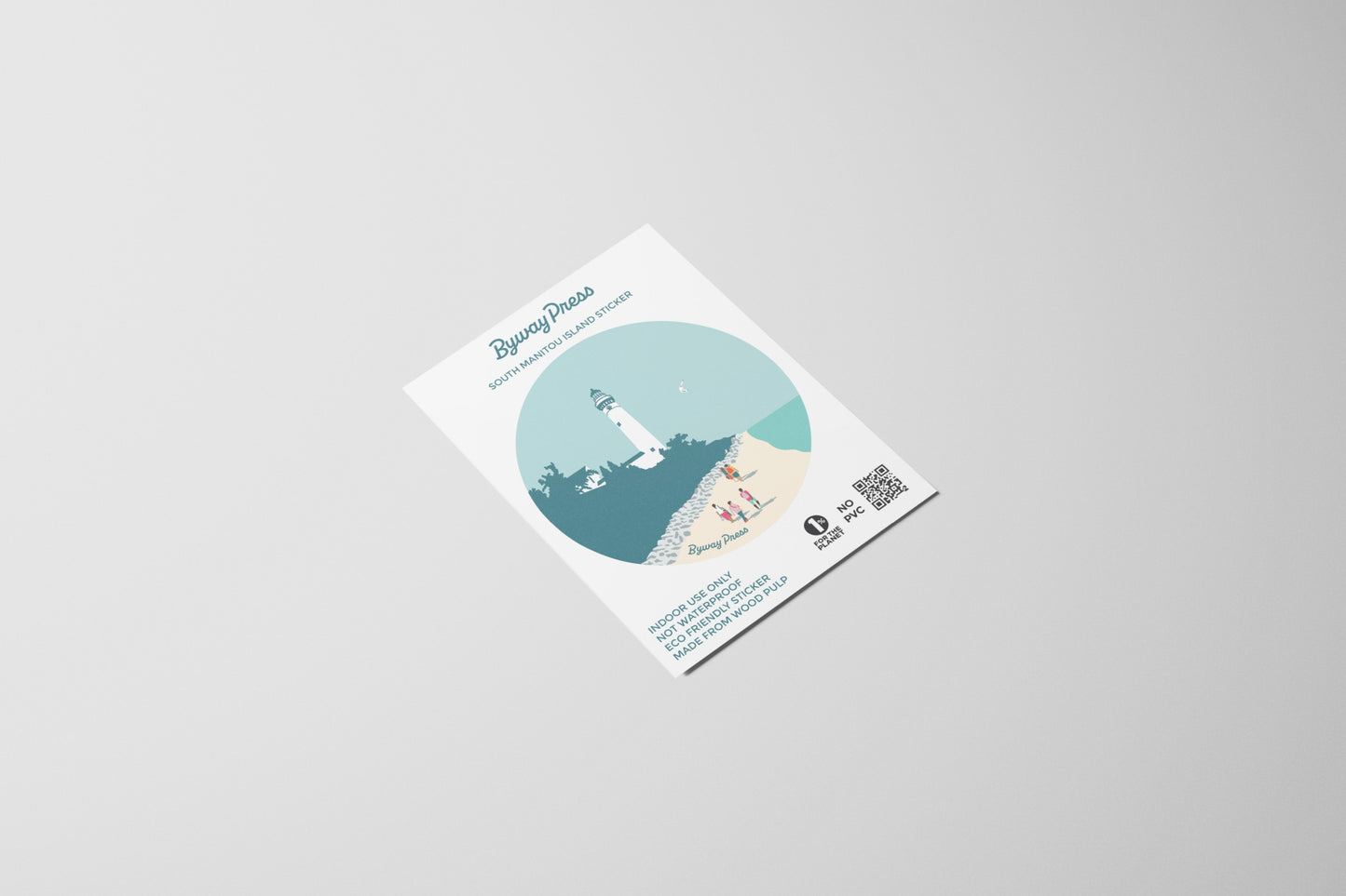 South Manitou Island Lighthouse Circle Sticker
