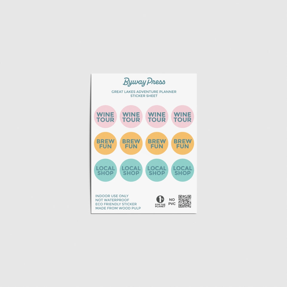 Wine Brew Shop Planner Sticker Sheet