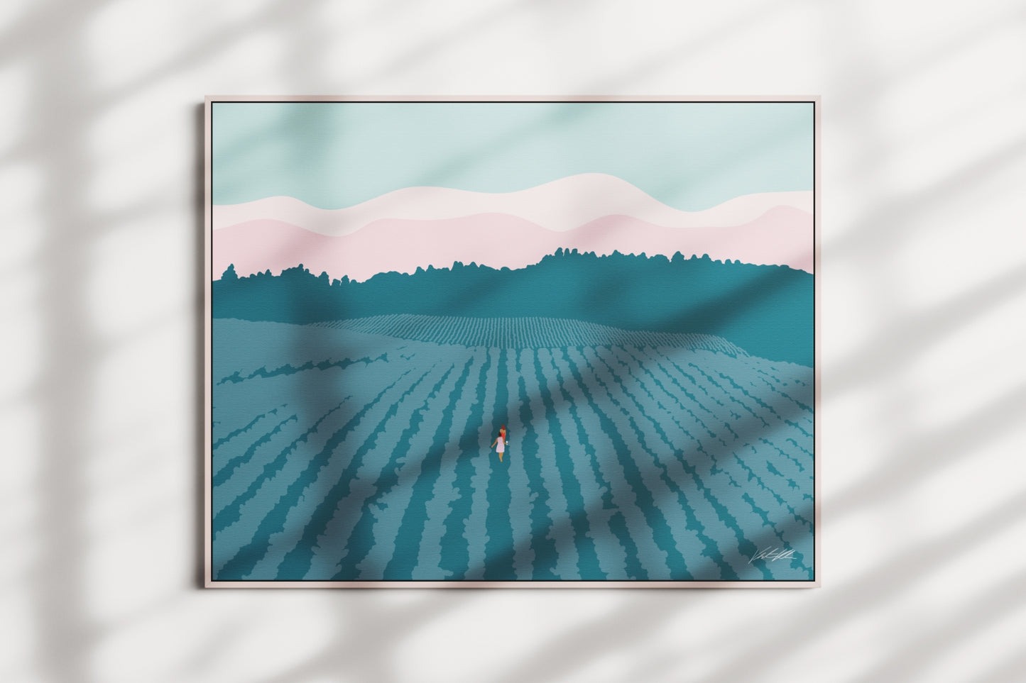 Wine Country Travel Print 8x10