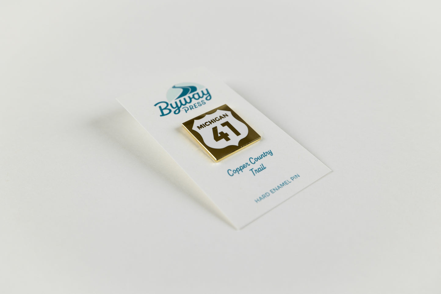 US Highway Michigan 41 Copper Country Trail Enamel Pin