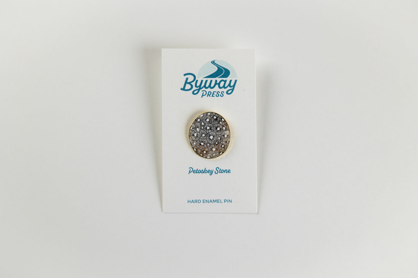 Michigan Petoskey Stone Enamel Pin
