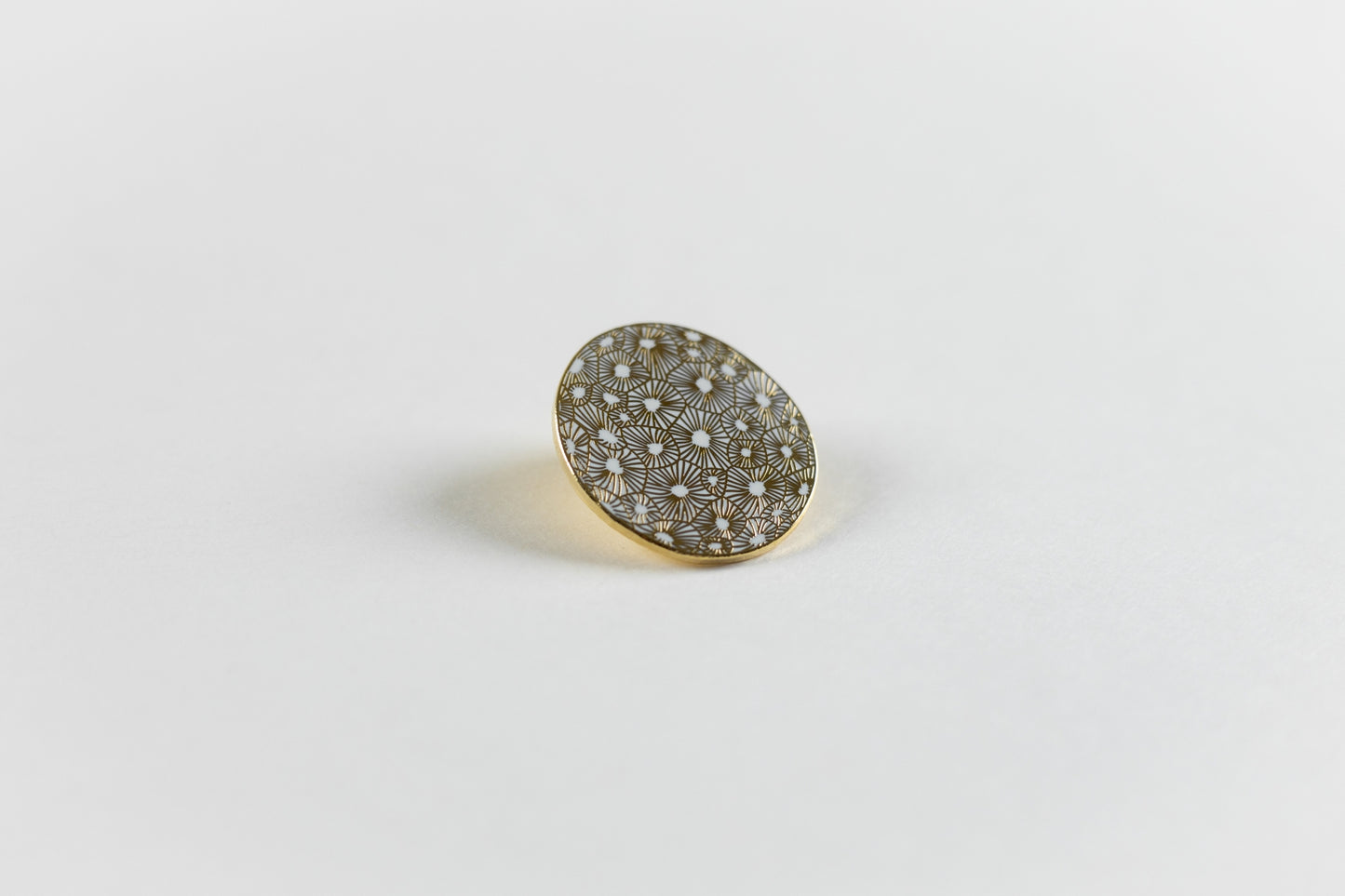 Michigan Petoskey Stone Enamel Pin
