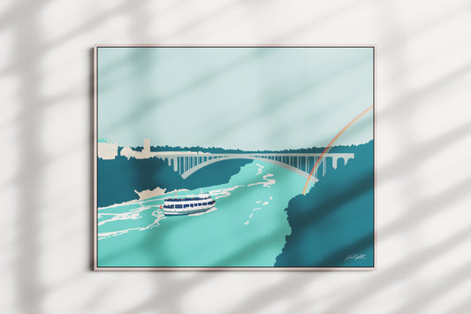 Rainbow International Bridge Travel Print 8x10