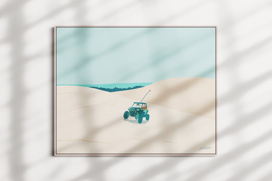 Silver Lake Sand Dunes Travel Print 8x10