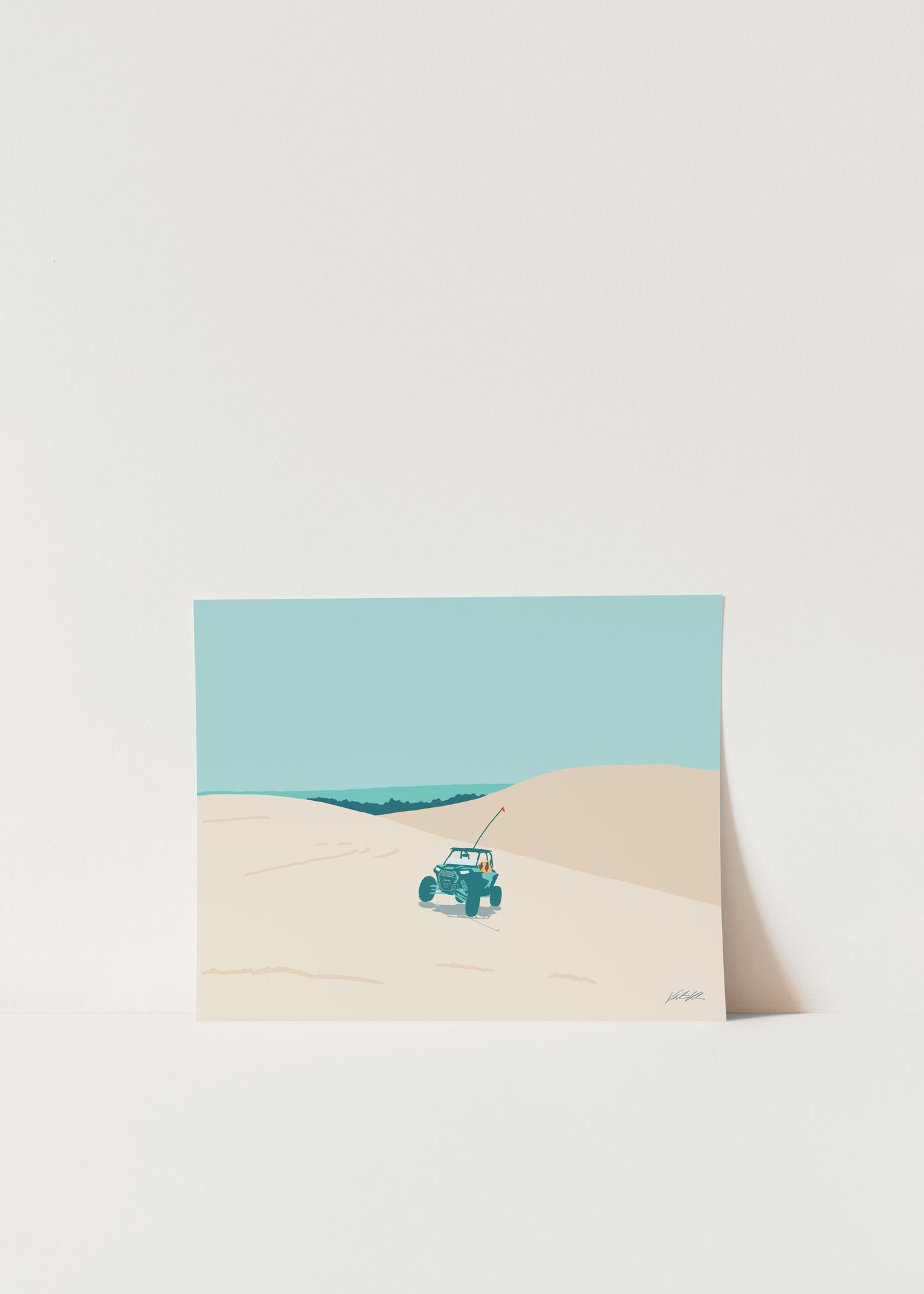 Silver Lake Sand Dunes Travel Print 8x10