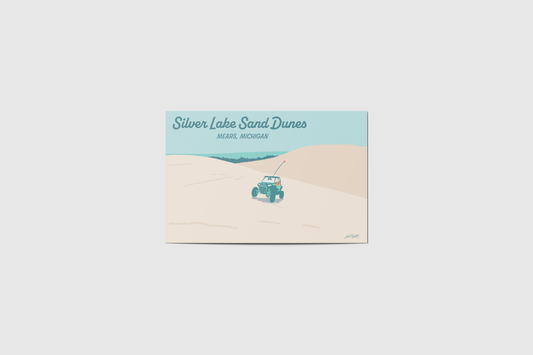 Silver Lake Sand Dunes Travel Postcard