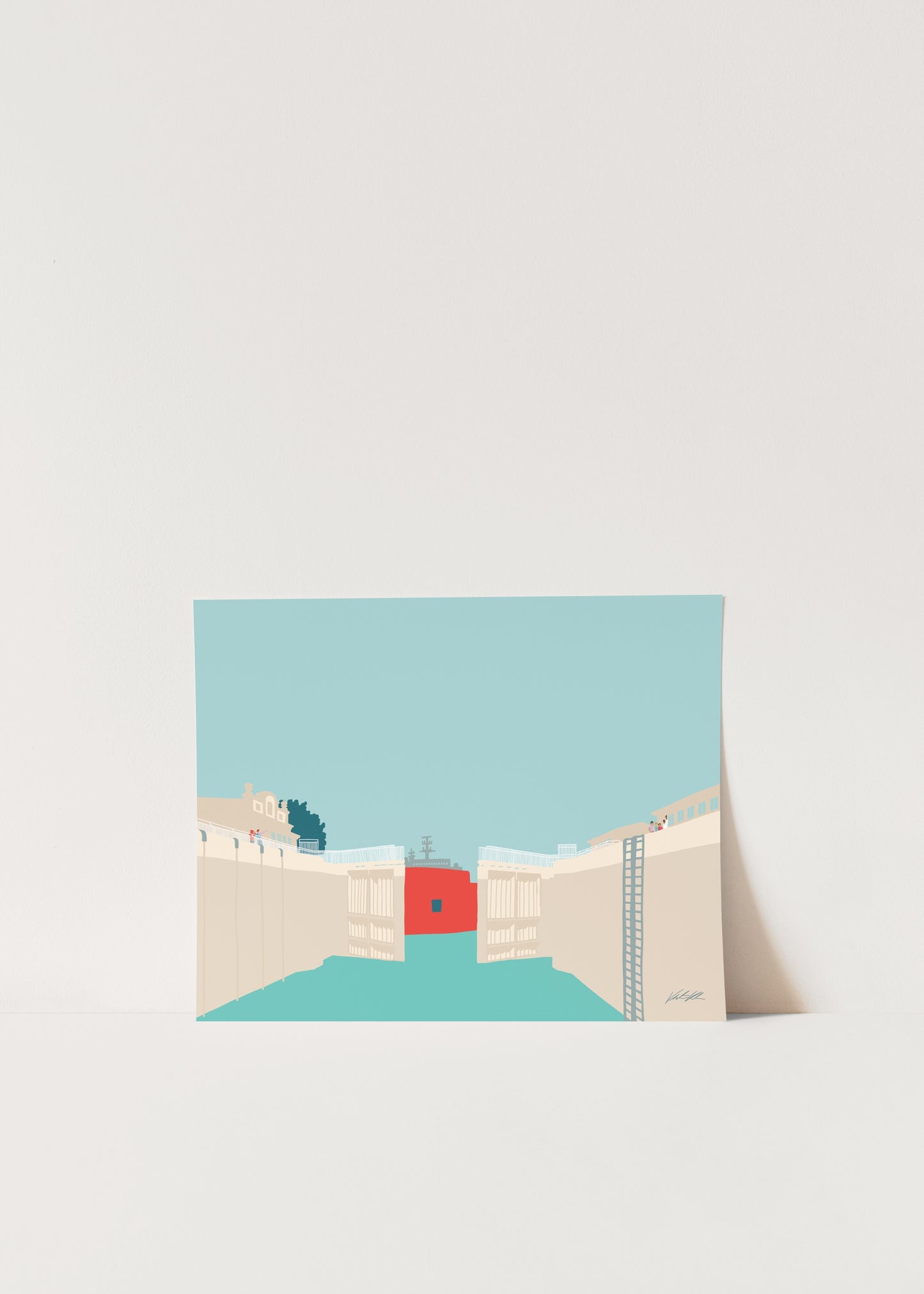 Soo Locks Travel Print 8x10