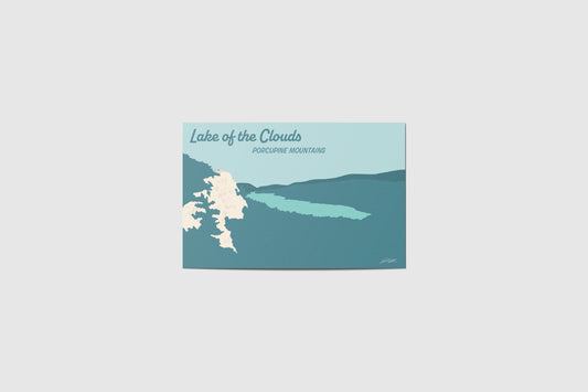 Lake of the Clouds Travel Postcard